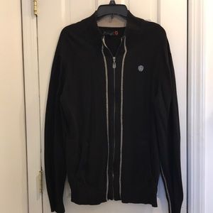 Guess Charcoal Zip-Up Hoodie